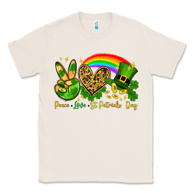 Peace Love St. Patrick's Day Classic Tee by OliviaCreatesArt | Teevron