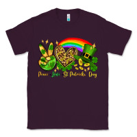 Plum Peace love St. Patrick's Day Classic Tee - OliviaCreatesArt