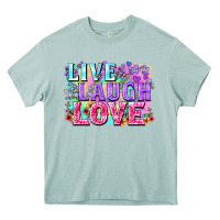 Arona Live laugh love hippie Valentine's Day Heavy Core Tee - FaDigitalArtStudio