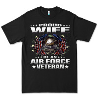 Proud Wife Of An Air Force Veteran Military Vet Spouse Gifts Premium M Premium Tee | Teevron