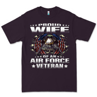 Plum proud wife of an air force veteran military vet spouse gifts premium m Premium Tee - Craftify