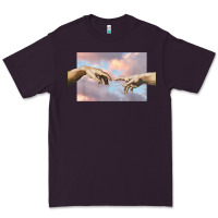 Plum creation of adam hands aesthetic t shirt Premium Tee - InspiraDesign