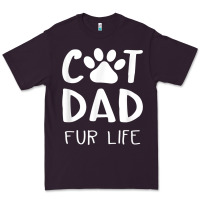 Funny Cat Dad Fathers Day Gift Shirt Fur Life Cat Tee Premium Tee | Teevron
