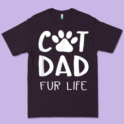 Funny Cat Dad Fathers Day Gift Shirt Fur Life Cat Tee Premium Tee Designed By Inspiradesign