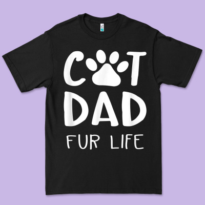 Funny Cat Dad Fathers Day Gift Shirt Fur Life Cat Tee Premium Tee Designed By Inspiradesign