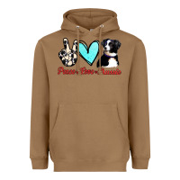 Toasted Coconut Peace Love Aussie Heavyweight Hoodie - Jasminsmagicworld