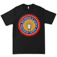 Black IBEW electrician Premium Tee - InspiraDesign