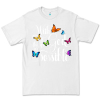White With God All Things Are Possible  Religious Butterfly Art Premium Tee - InspiraDesign