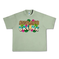 Oil Green Summer Break Urban Heavy Tee - CowhideDigitalArt