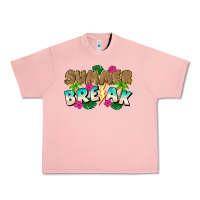 Salmon Summer Break Urban Heavy Tee - CowhideDigitalArt