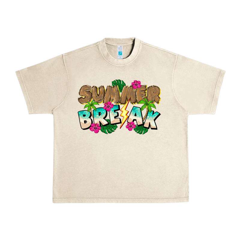 Summer Break Urban Heavy Tee by CowhideDigitalArt | Teevron
