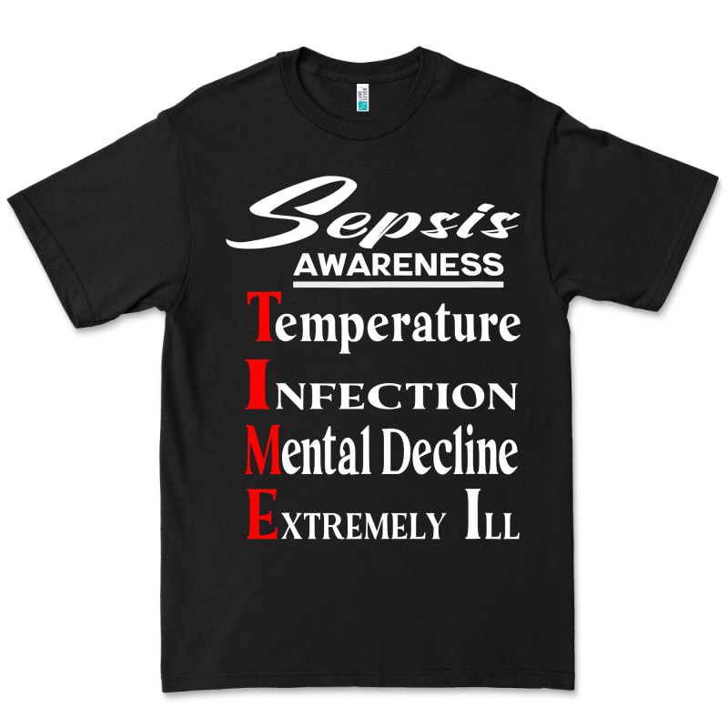 Sepsis Awareness  Know Sepsis Signs  Sepsis Surviv Premium Tee by InspiraDesign | Teevron