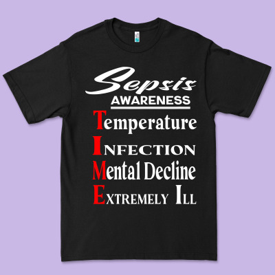 Sepsis Awareness  Know Sepsis Signs  Sepsis Surviv Premium Tee Designed By Inspiradesign