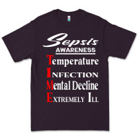 Plum Sepsis Awareness  Know Sepsis Signs  Sepsis Surviv Premium Tee - InspiraDesign
