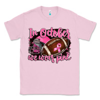 Bubblegum Pink in october we wear pink with football Classic Tee - BarkalooDesign