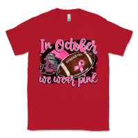Red in october we wear pink with football Classic Tee - BarkalooDesign