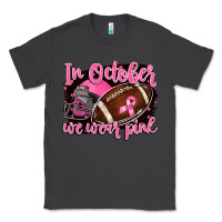 Smoke in october we wear pink with football Classic Tee - BarkalooDesign
