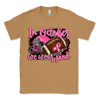 Toasted Coconut in october we wear pink with football Classic Tee - BarkalooDesign