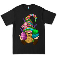 Black Easter Holding Eggs Gnome Premium Tee - BundleAndBundleShop