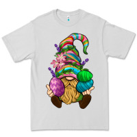 Dove Grey Easter Holding Eggs Gnome Premium Tee - BundleAndBundleShop