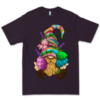 Plum Easter Holding Eggs Gnome Premium Tee - BundleAndBundleShop