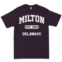 Plum milton delaware de vintage state athletic style t shirt Premium Tee - InspiraDesign