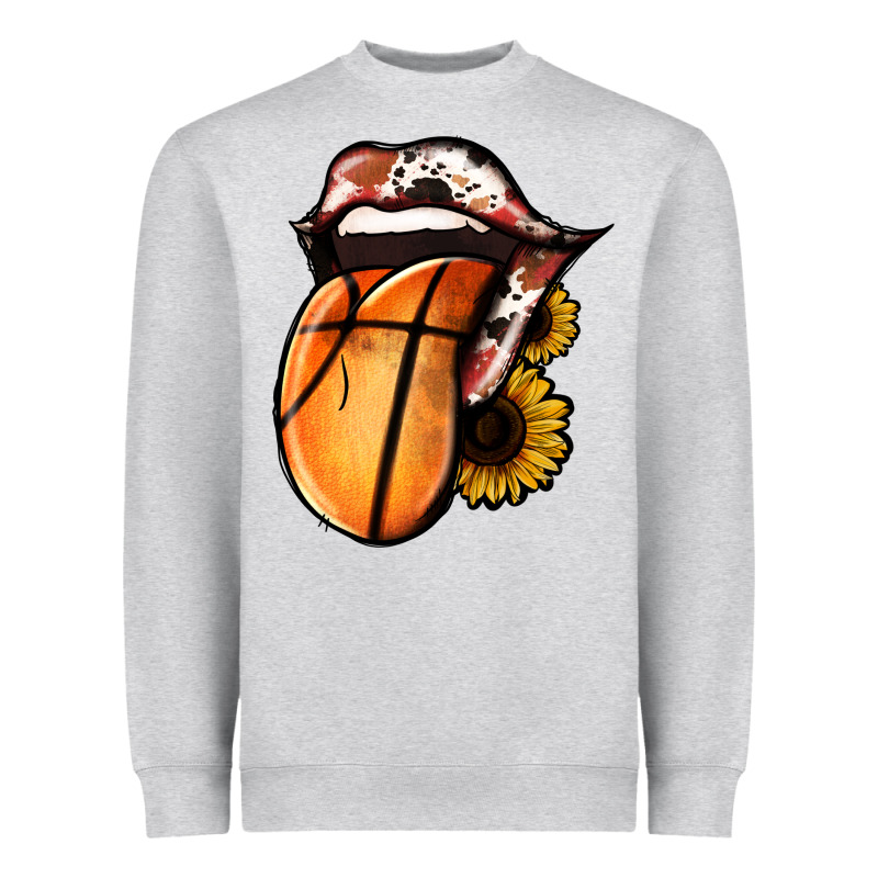 Basketball Tongue Heavyweight Sweatshirt by Jasminsmagicworld | Teevron