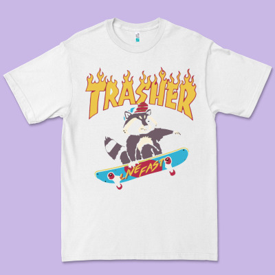 Trasher Premium Tee Designed By Inspiradesign