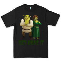 Black Shrek Fiona & Shrek Get Ogre It Text Poster Premium Tee - InspiraDesign