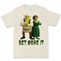 Bone Shrek Fiona & Shrek Get Ogre It Text Poster Premium Tee - InspiraDesign