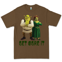 Cacao Shrek Fiona & Shrek Get Ogre It Text Poster Premium Tee - InspiraDesign