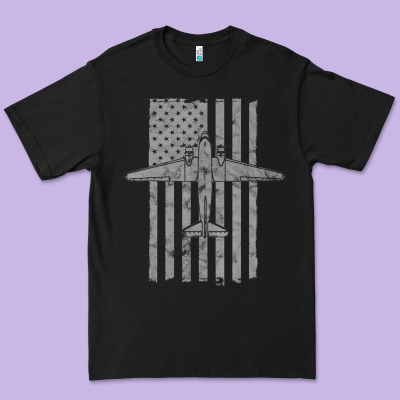 C-47 Skytrain Wwii Transport Airplane Vintage Flag Premium Tee Designed By Inspiradesign