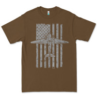 Cacao C-47 Skytrain Wwii Transport Airplane Vintage Flag Premium Tee - InspiraDesign