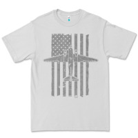 Dove Grey C-47 Skytrain Wwii Transport Airplane Vintage Flag Premium Tee - InspiraDesign