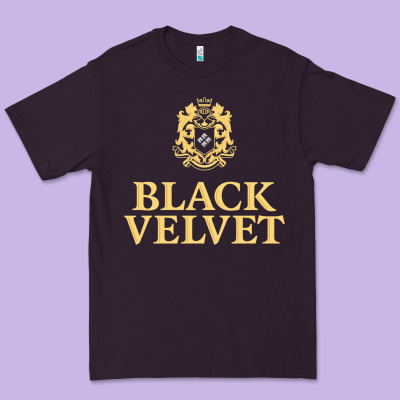 Black Velvet Canadian Whisky Premium Tee Designed By Inspiradesign