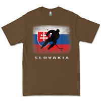 Cacao Slovakia Ice Hockey Slovak Flag Premium Tee - InspiraDesign