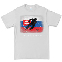 Dove Grey Slovakia Ice Hockey Slovak Flag Premium Tee - InspiraDesign