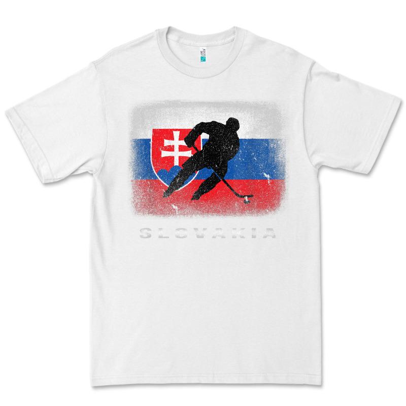 Slovakia Ice Hockey Slovak Flag Premium Tee by InspiraDesign | Teevron