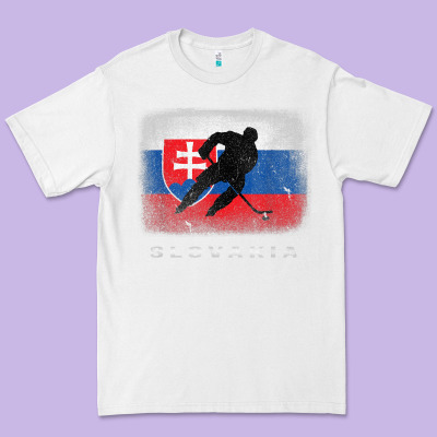 Slovakia Ice Hockey Slovak Flag Premium Tee Designed By Inspiradesign