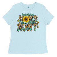 Baby Blue only the best moms get promoted to aunt Ladies Tee - CowhideDigitalArt