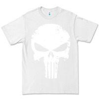 White the punisher skull Premium Tee - InspiraDesign