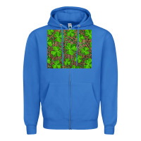 True Royal Saint Patricks Day Shamrock And Leopard Zipper Hoodie - RanaPortraitStore