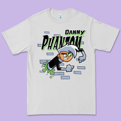 Danny Phantom Coming Through Brick Wall Premium Tee Designed By Inspiradesign