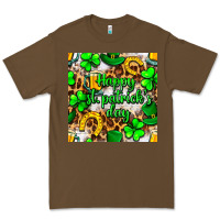 Cacao Happy St. Patrick's Day pattern digital paper Premium Tee - BundleAndBundleShop
