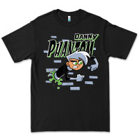 Black Danny Phantom Coming Through Brick Wall Premium Tee - InspiraDesign