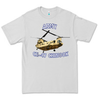 Dove Grey ARMY CH-47 CHINOOK HELICOPTER Premium Tee - InspiraDesign