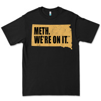 Black mens meth we're on it south dakota anti drugs campaign vintage t shirt Premium Tee - ArtChic