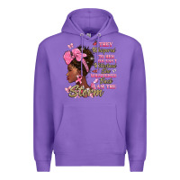 Purple they whispered to hear you cant withstand the stor Premium Hoodie - BarkalooDesign