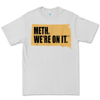 Dove Grey mens meth we're on it south dakota anti drugs campaign vintage t shirt Premium Tee - ArtChic