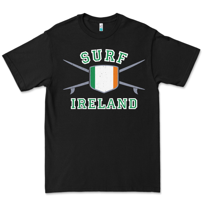 Ireland Surfing Hoodie  Irish Flag Surfboards Design Premium Tee by ArtChic | Teevron
